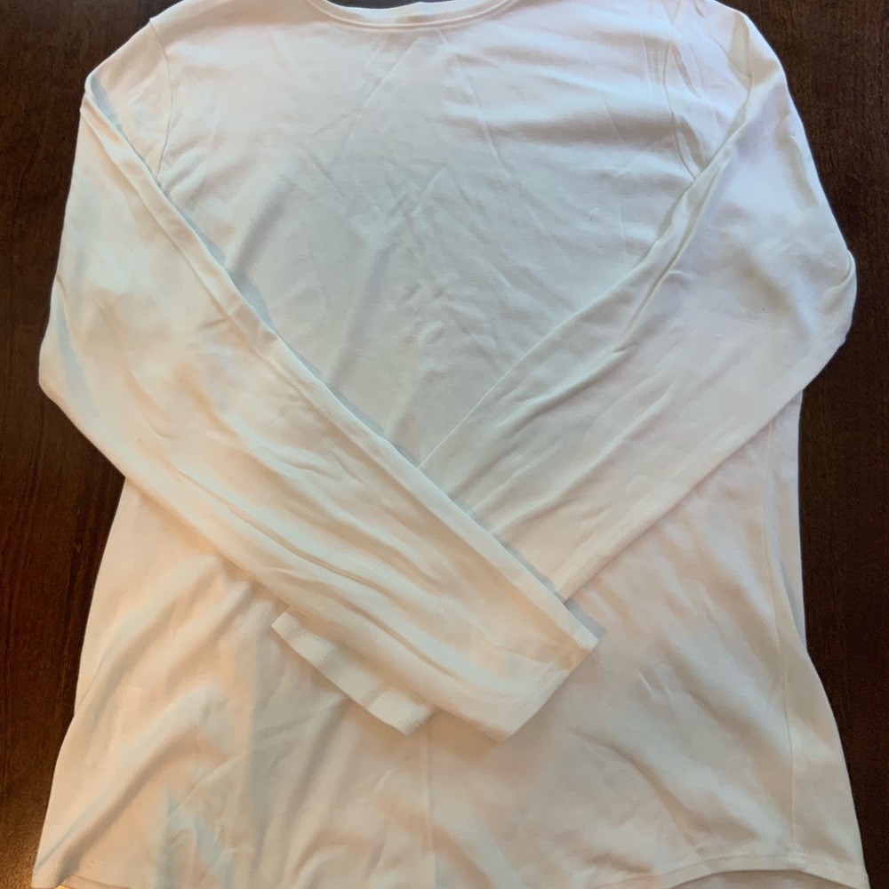 White Long Sleeve Tee Shirt